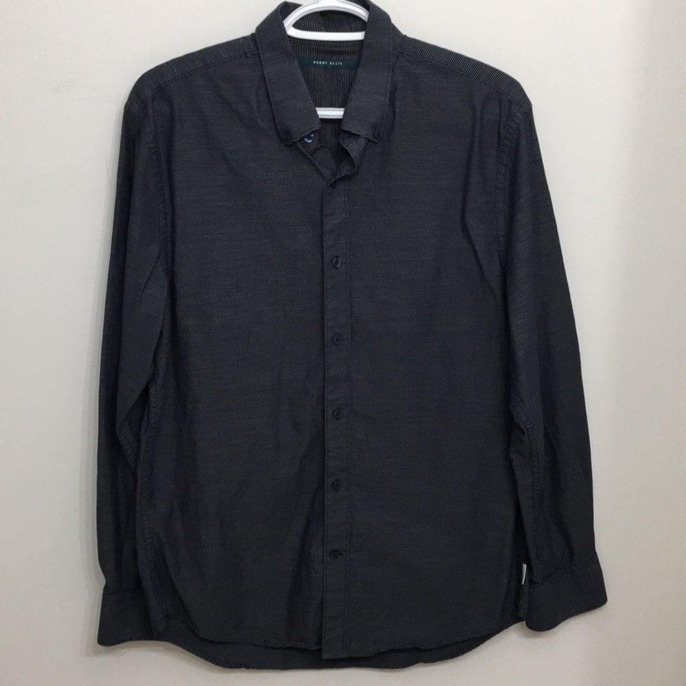 Perry Ellis Men’s Polo Long Sleeves Top Medium